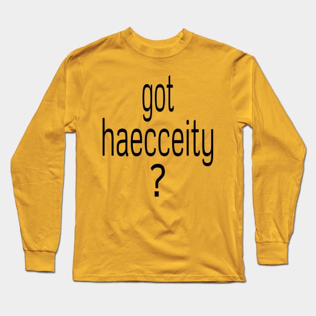 haecceity Long Sleeve T-Shirt by TomCheetham1952